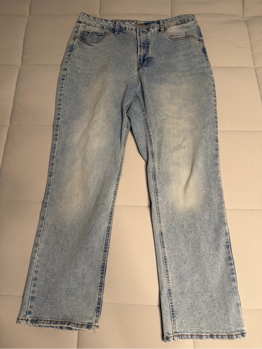 Frye High Rise Crop Jeans Womens Size 12/31 Light Blue Stevie Wash Uncuffed NWOT